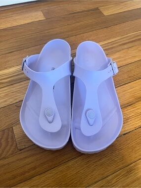 Birkenstock Gizeh EVA Sandals Lavender Waterproof Size 8 Ladies